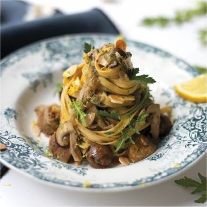 Tagliatelles aux Rognons Persillés