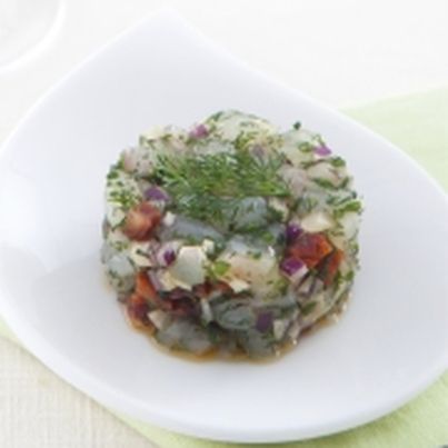Tartare de Daurade et Chorizo et Cocktail Fresh Colors