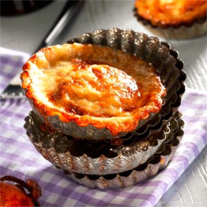 Tartelettes fondantes à la Morteau et au Comté