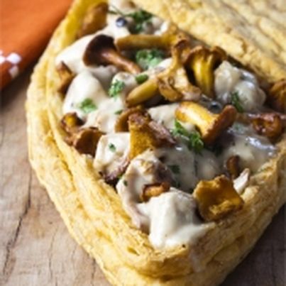 Tourte de Poulet Fermier d'Auvergne aux Girolles