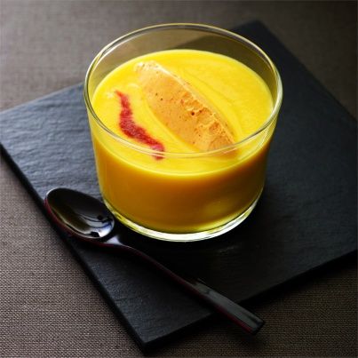 Velouté de patates douces et sa quenelle de Selles-Sur-Cher